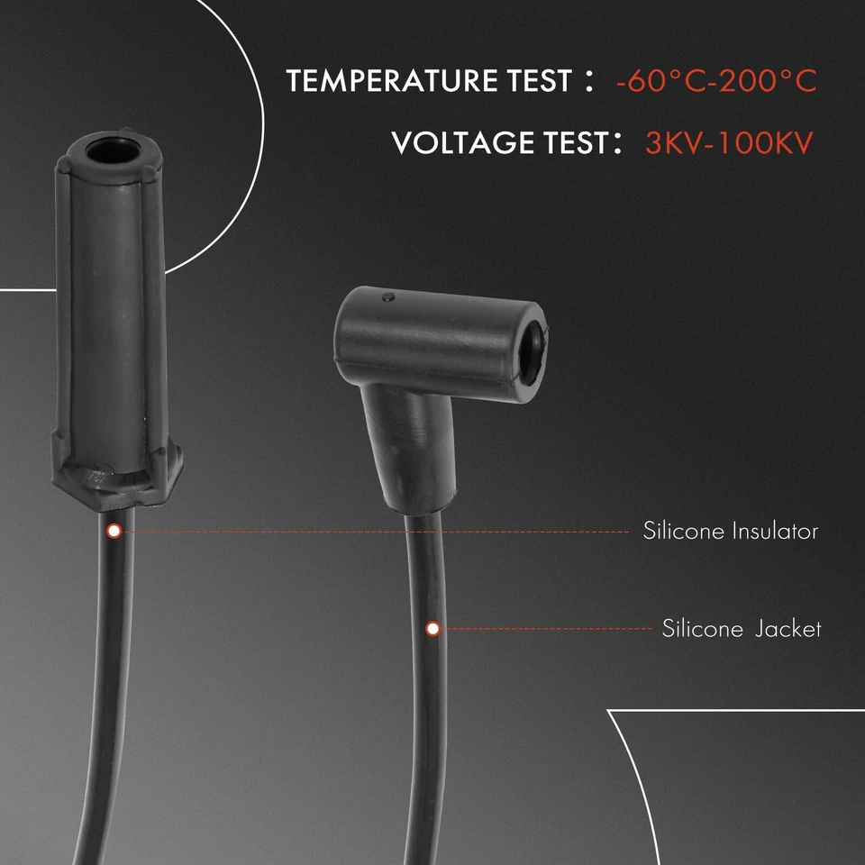 Juegos de 6 cables de bujías para Buick LeSabre 1989-1992 Regal Oldsmobile V6 3,8 L Foto 4 de 4