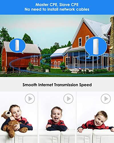 Wireless Bridge, 5.8G 100Mbps Point to Point WiFi Bridge Outdoor,1.8 Mile - Picture 6 of 7