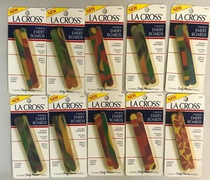 Pack of 5 Double Sided Nail Files Emery Board Sally Hansen Lacross Assorted Strengths and