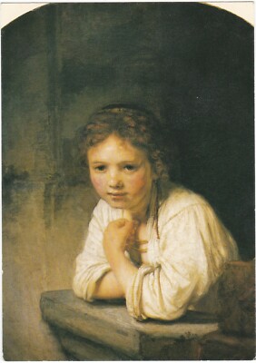 G1427 After Rembrandt - A Girl at the Window - Dulwich Picture Gallery