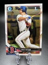 2018 BOWMAN DRAFT CHROME 1ST BASE CARD BDC-69 KOLE COTTAM  RED SOX