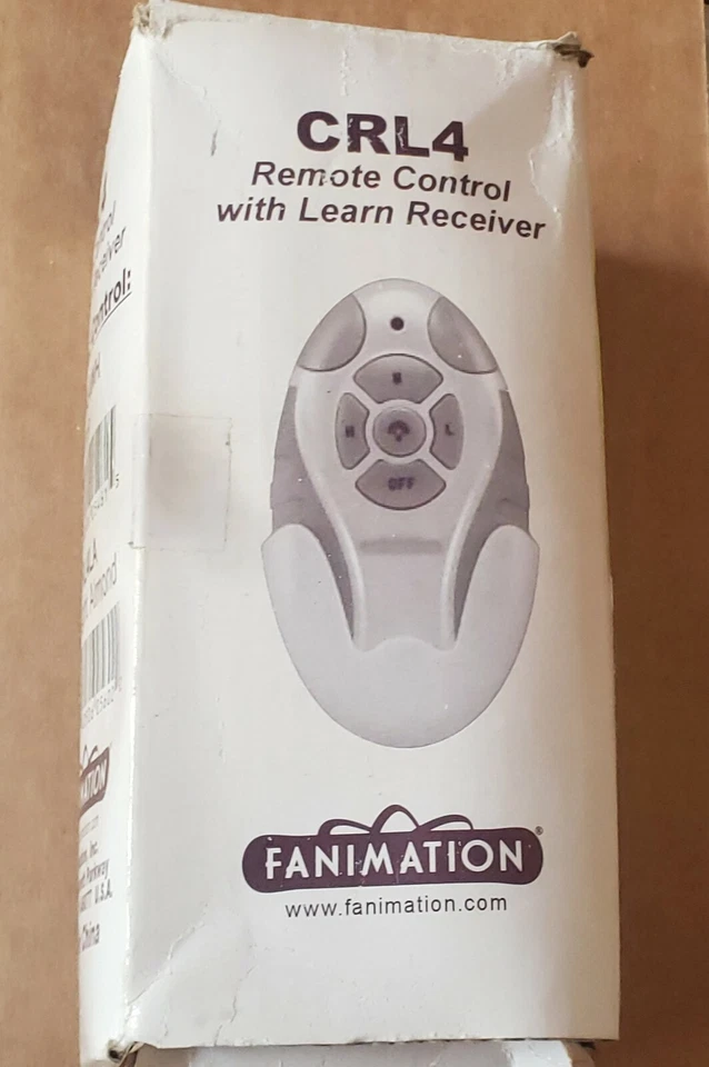 Fanimation CRL4 3 Speed Fan and Light Remote Control CWRL4WH  - Image 2 of 2