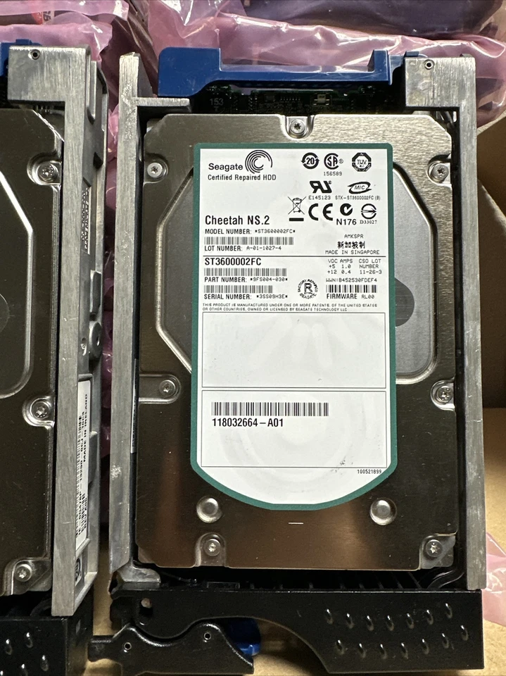 005048955 / ST3600002FC 118032664-A01 600GB 10K HDD W/caddy Seagate Cheetah NS.2 - Image 4 of 4