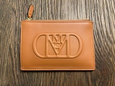 MCM Cognac Mode Travia Leather Card Case - New w/ Dust Bag