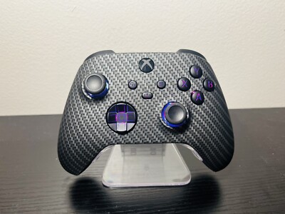 Microsoft Wireless Controller for Xbox  Custom Modded With LEDs  Carbon fiber  2