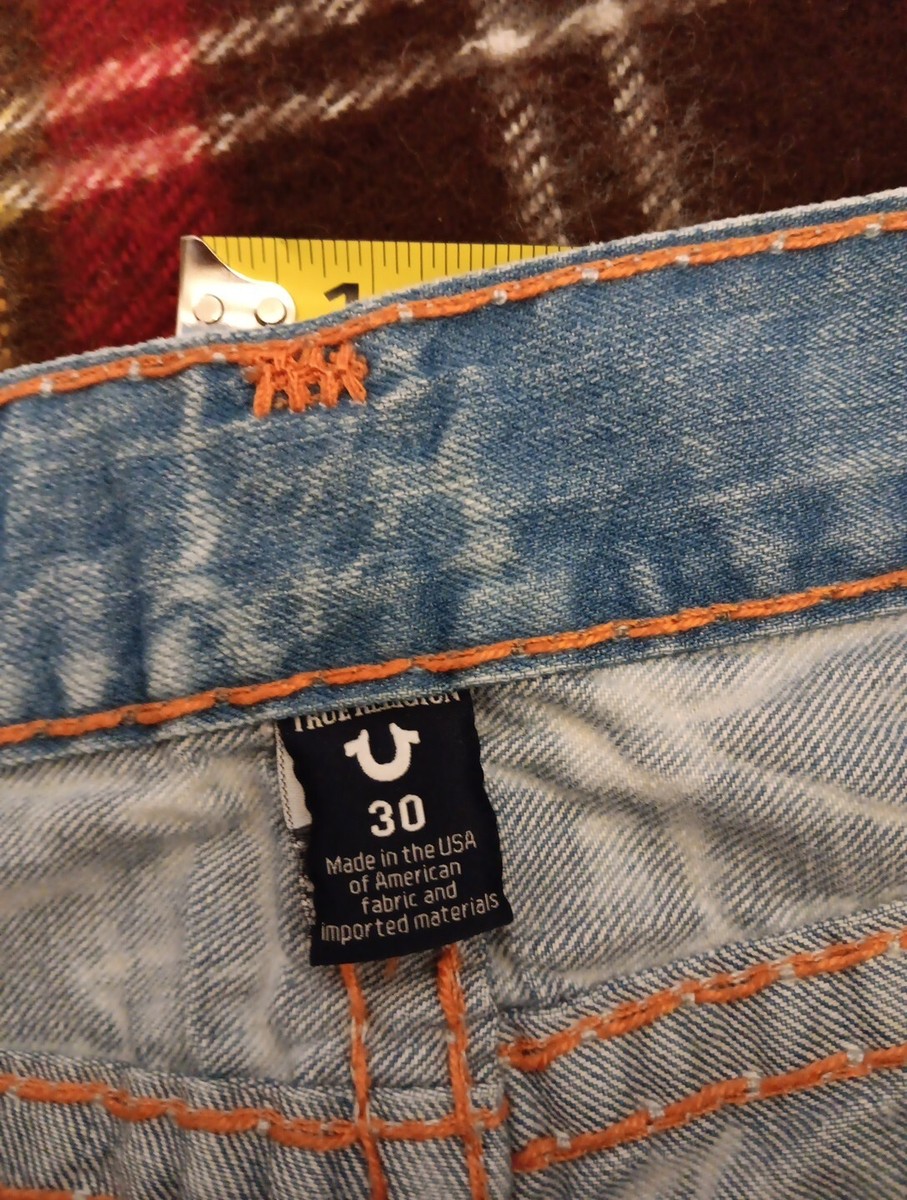 True Religion Jeans Mens 30x34 Ricky Super T Acid Wash Flap True Religion Jeans Mens 30x34 Ricky Super T Acid Wash Flap