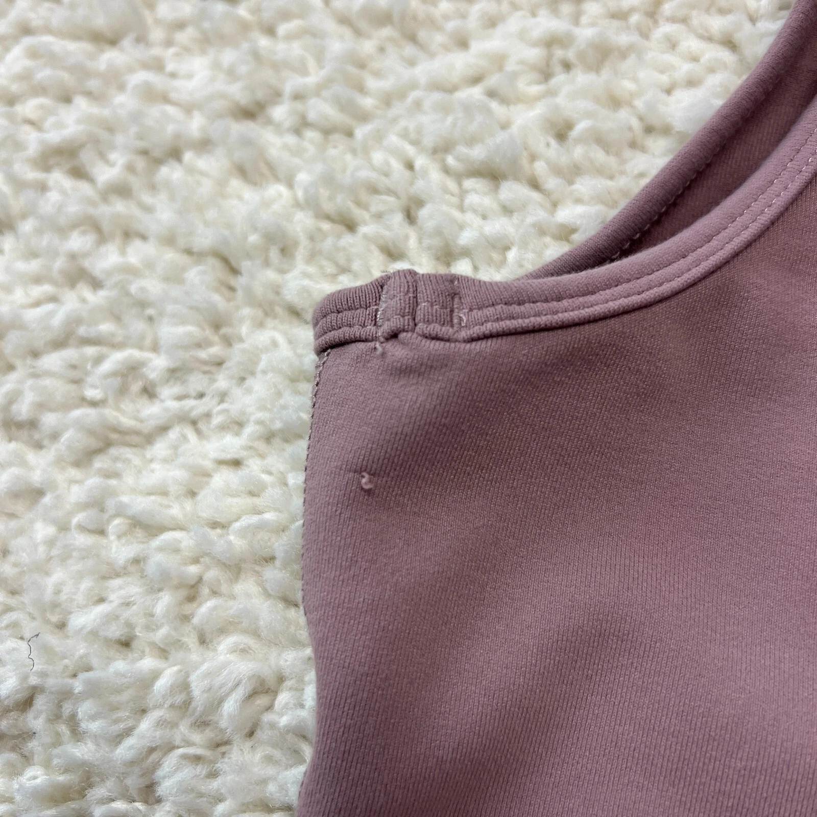 aritzia butter cropped mock fitted stretch nylon shirt
