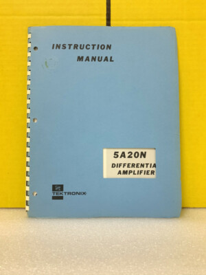 Tektronix 5A20N Differential Amplifier Instruction Manual