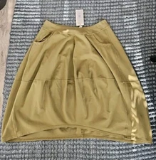NWT KLEEN 100% COTTON JERSEY OLIVE GREEN LAGENLOOK SKIRT SIZE XL-RETAIL $95