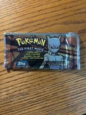 Pokemon Topps The First Movie Sealed Unopened Booster Pack Blue Logo NEW