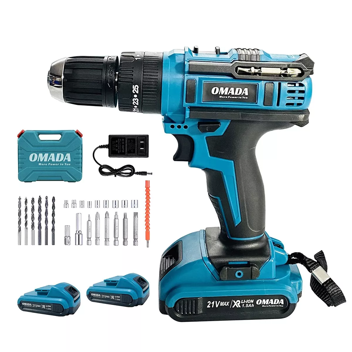 Omada 21V Cordless Drill Machine Torque 30N.m Multi speed Maximum speed 1700
