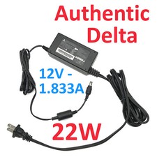 Genuine Delta DPSN-22CB A AC Adapter 22W 12V 1.833A W/P.Cord