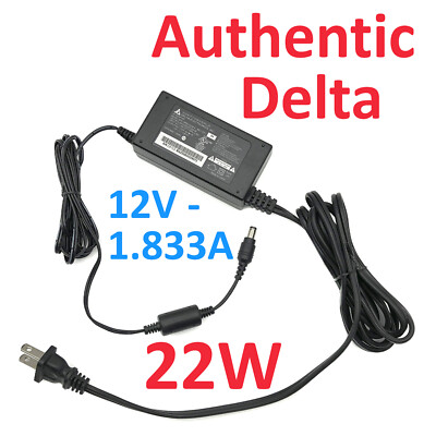 Genuine Delta DPSN-22CB A AC Adapter 22W 12V 1.833A W/P.Cord