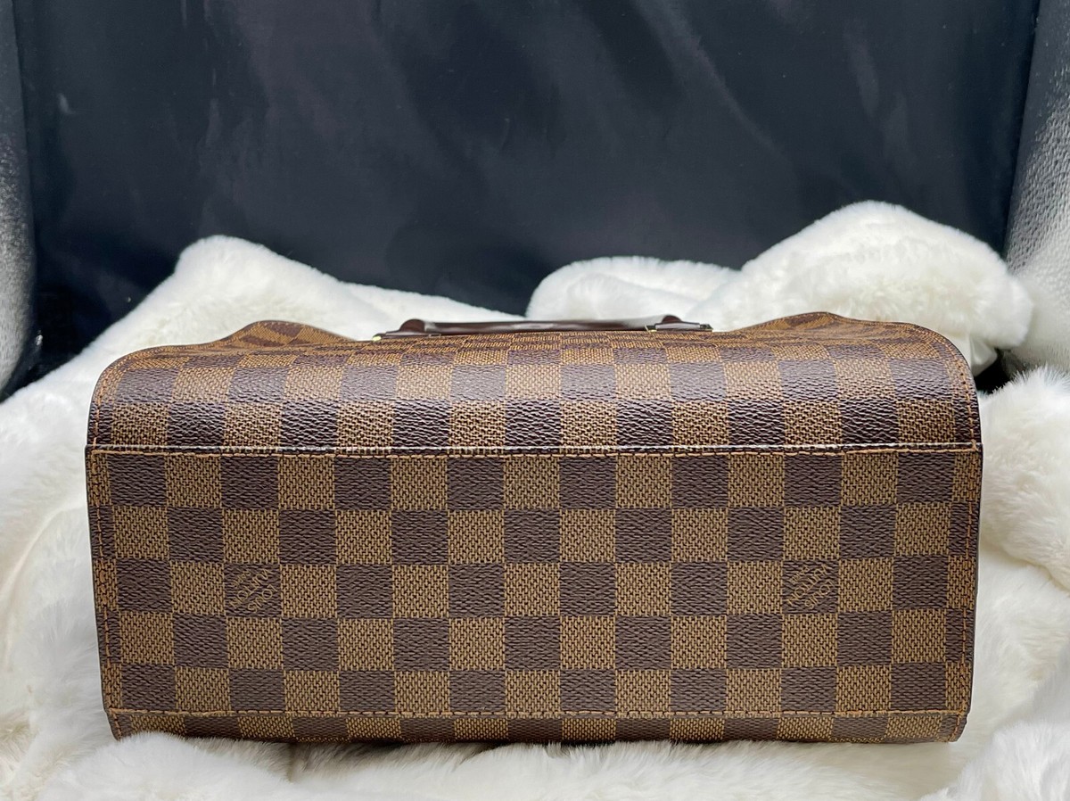 EUC LOUIS VUITTON Triana Hand tote Bag N51155 Damier Ebene Canvas 