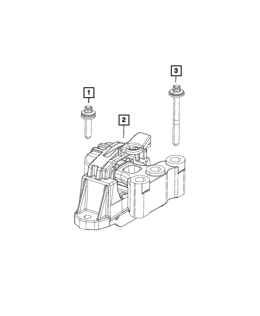 Genuine Mopar Engine Mount Isolator Engine Mount 68400622AA