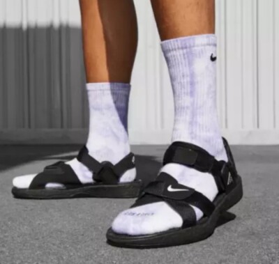 Nike ACG Air Deschutz+ Sandals Men's Size 6/ Wnns 7.5 Black Grey