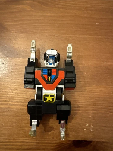 Vintage W.E.P. LTD LJN Toys #1 Voltron Black Lion Pull Back Works 4" Figure