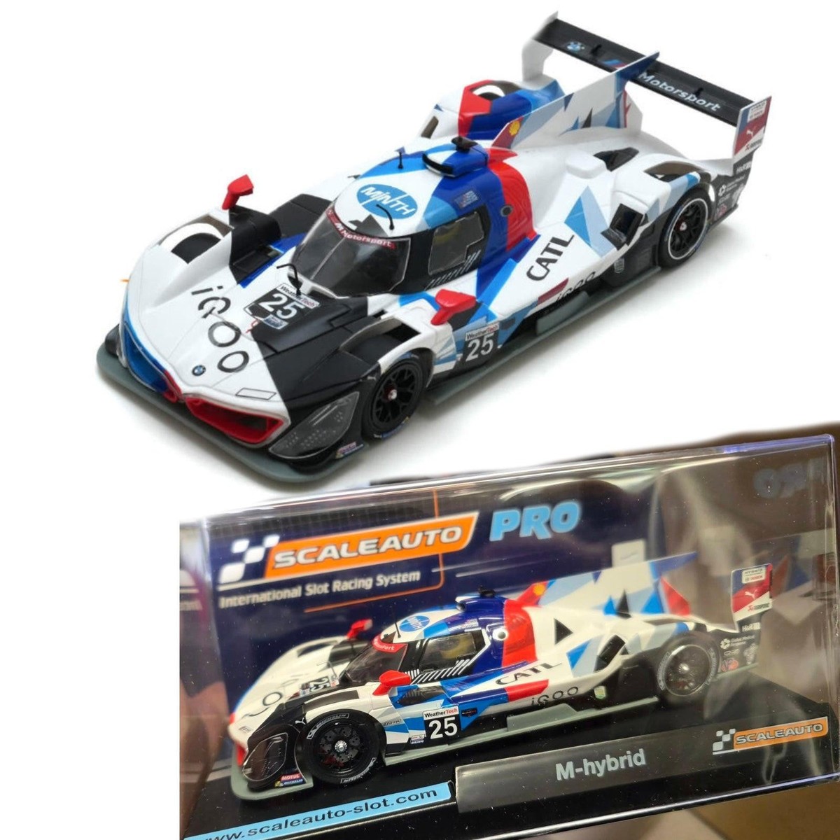 SCALEAUTO SLOT CAR PRO SC-6384 BMW M-HYBRID V8 #25 Watkins Glen