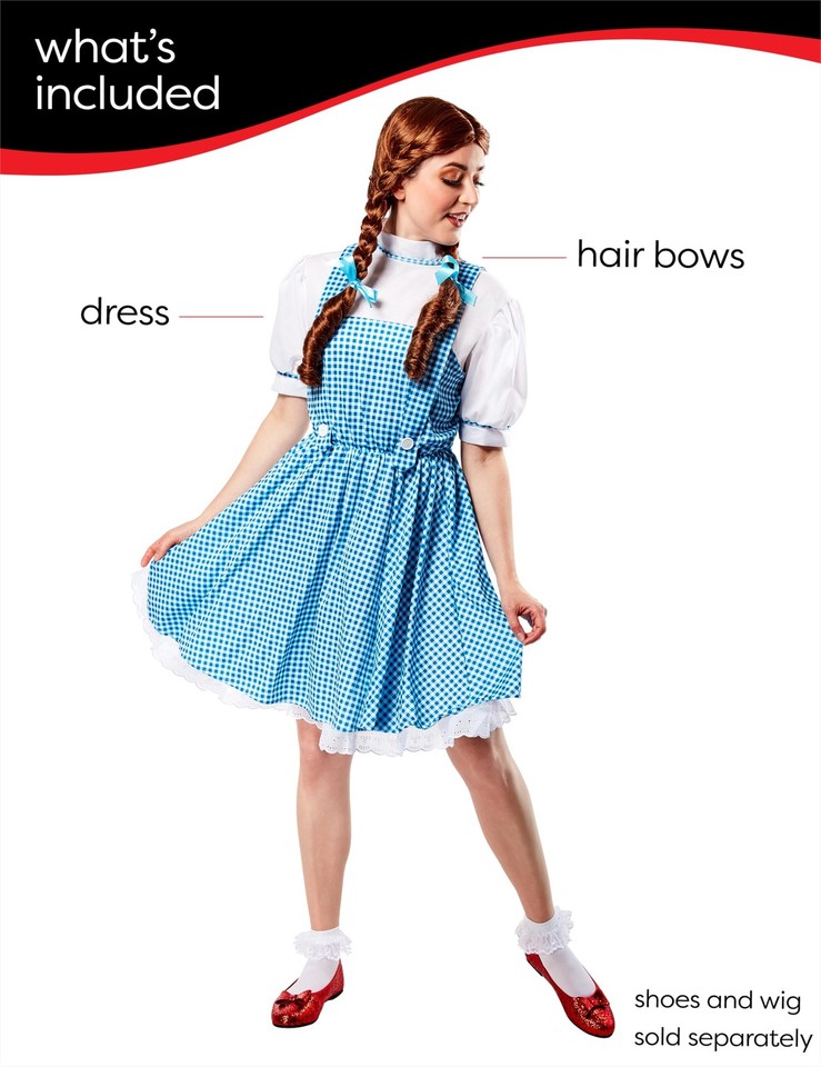 Rubies at Party City The Wizard of Oz: Dorothy Costume for Adults