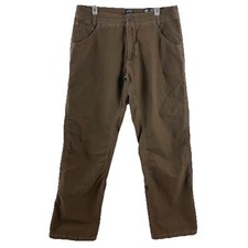 Kuhl Outrage Patina Dye Pants Mens 36x30 Brown Ripstop Canvas 6 Pockets