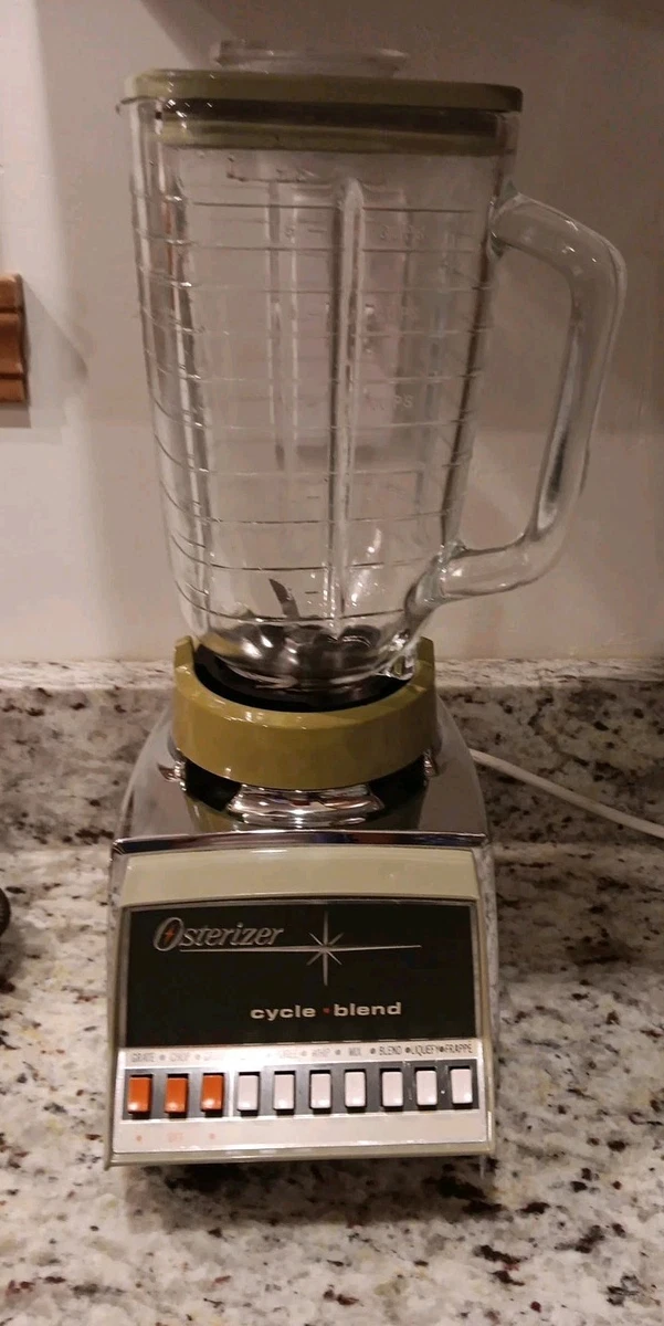 Vintage 1970's OSTERIZER Cycle Blend 10 Speed Blender 847 Green