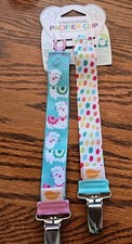 Ulubulu Universal Pacifier Clip Animal Ilamas Dog Polka Dots Baby Clips 2 Pack