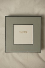 Empty Gold Embossed Tom Ford Branded Square Gift Box