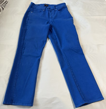 Not Your Daughter's Jeans NYDJ Women's Size 8 Blue Denim Pants Marilyn Straight