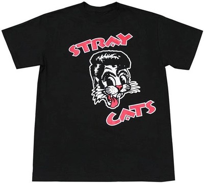 Stray Cats Cat Head Logo T-Shirt S to 5XL Q4589