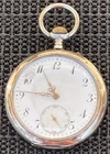 Antique ANCRE SPIRAL BREGUET Pocket Watch 15 Ruby 800 Silver Runs