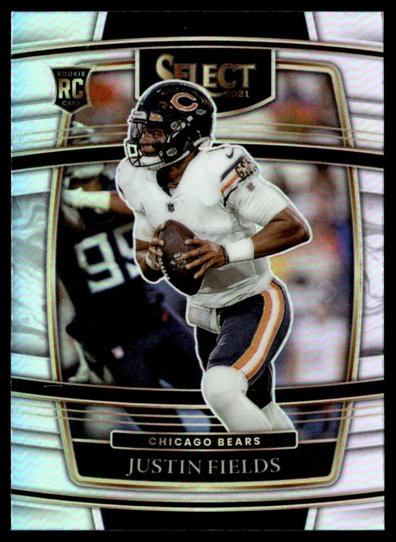 2021 Select Silver Prizms Justin Fields Rookie Chicago Bears #50