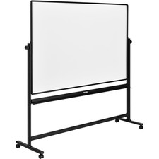 Rolling Magnetic Dry Erase Whiteboard Double Sided Reversible 96 x 48 Black