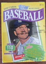 Vintage 1996 Topps Series 3 Baseball Mini Cereal Box 110 Cards Mickey Mantle