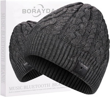 Bluetooth Beanie, Bluetooth 5.2 HD Stereo,30 Hours Play Time,Built-In Microphone