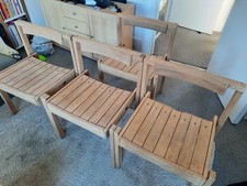 4x Original Coventry Cathedral chairs by Gordon Russell. Mid century vintage oak