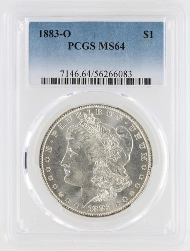 1883-O Morgan Silver Dollar PCGS MS64 S$1 New Orleans Minted No Reserve