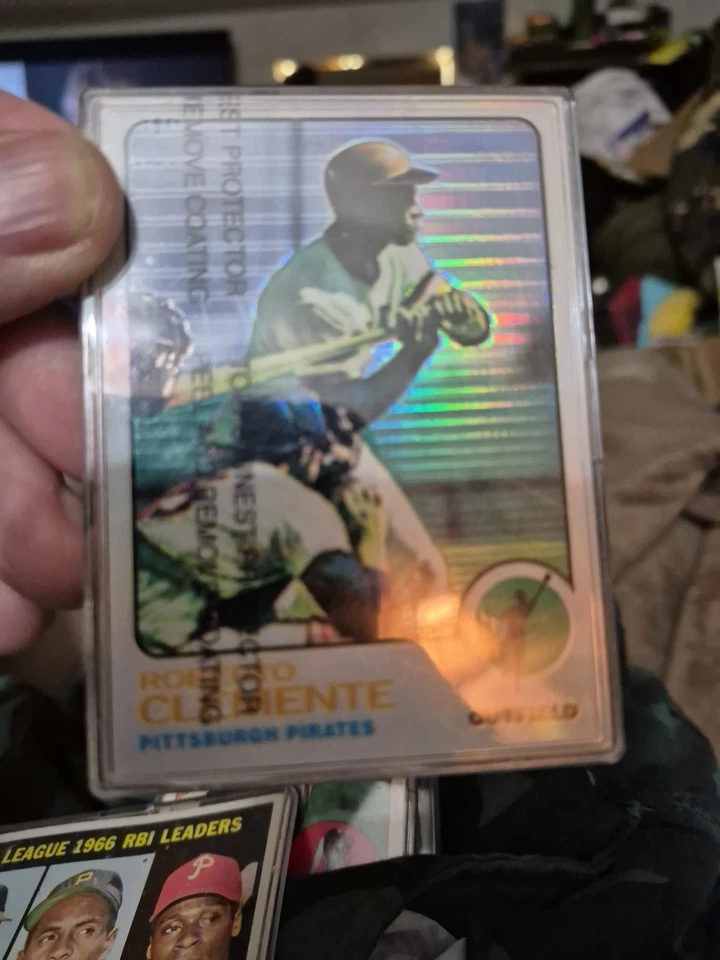 Refractor 1998 1973 con reproducción protectora #R50 Roberto Clementine Topps Foto 2 de 4