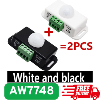 Koerper Infrarot Bewegungsmelder Schalter LED Lichtleiste Automatik DC12V/24V 6A