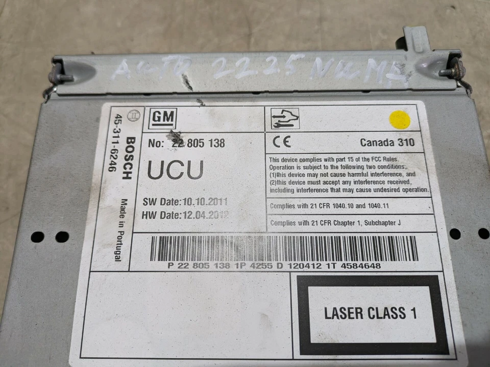 Radio Navigationssystem Opel 7612034255 22805138 J-A Mokka 1.4 Turbo ecoflex - Bild 2 von 4