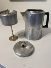 Vintage 50s mirror coffee percolator 493M 3 quarts made in USA