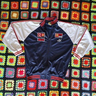 Vintage Y2K Ferrari Puma Marlboro Embroidered Track Jacket Size 3X XXXL Mens 