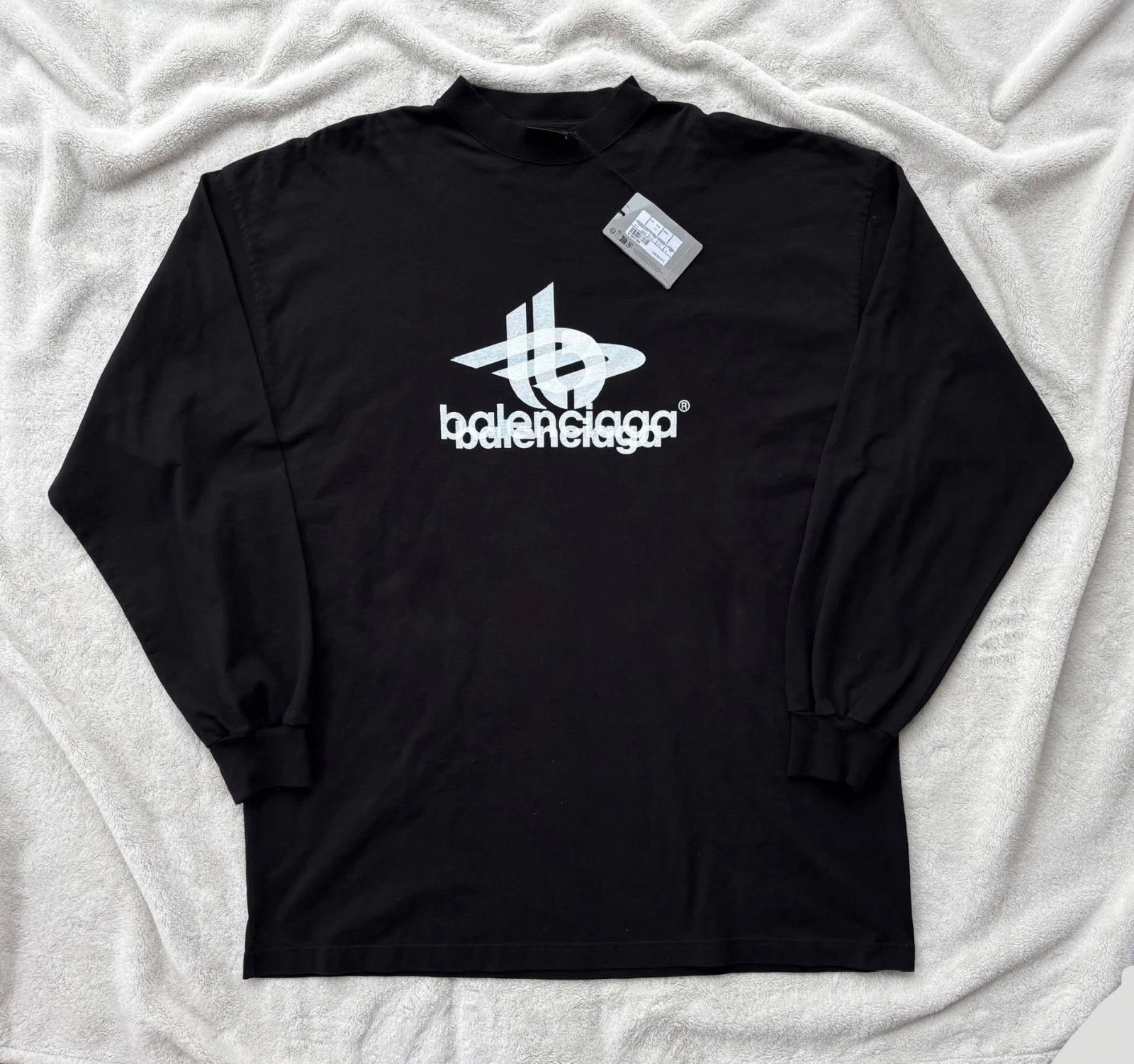 Balenciaga — Balenciaga Layered Sports Longsleeve Shirt - Fits 2XL - $930 - New - Authentic