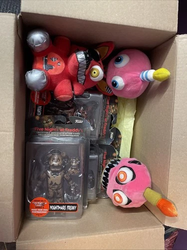 FNaF 4 Funko Action Figures Set  + Nightmare Cupcake, Cupcake, Nightmare Foxy