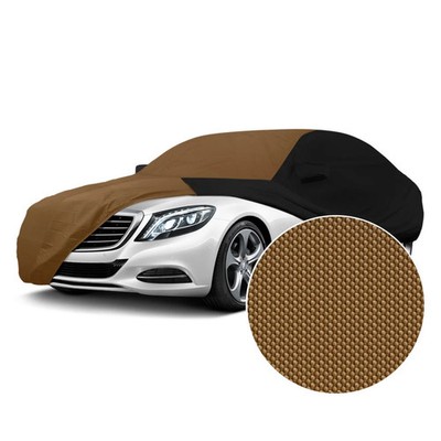 For Hyundai Sonata 15-18 Coverking Stormproof Tan Custom Car Cover w Black Sides