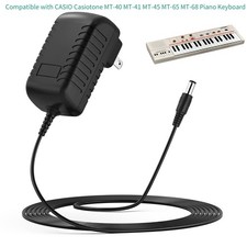 7.5V AC Adapter For CASIO Casiotone MT-40 MT-41 MT-45 MT-65 MT-68 Piano Keyboard