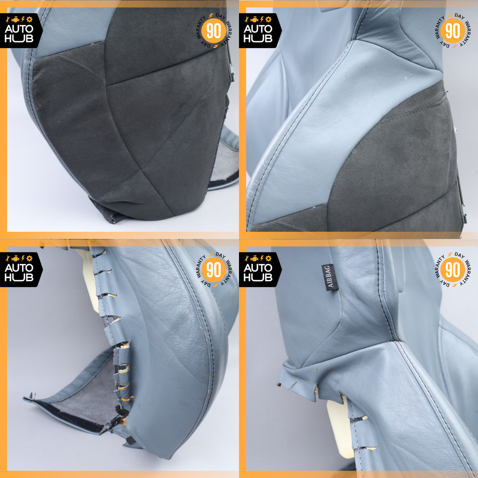 Aston Martin DB9 Front Right Passenger Side Top Upper Seat Cushion Blue OEM 34k