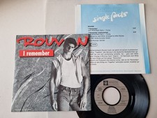 Rouven - I remember 7'' Vinyl Germany/ WITH PROMO FACTS/ Daliah Lavi