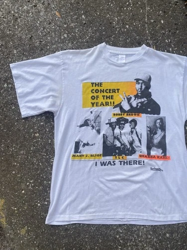 TLC Vintage Rap Tee Mary J Blige, Bobby Brown, Shabba Ranks Vintage vintage concert t-shirt, vintage, single stitch, B+ condition