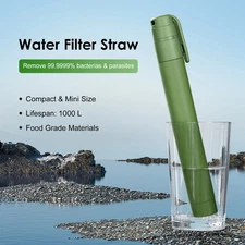 Outdoor Mini Water Filter Straw Emergency Portable Water Filtration System 