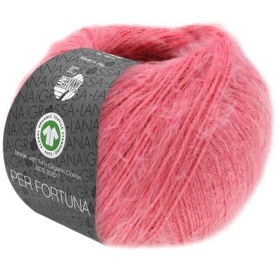 Wolle Kreativ! Lana Grossa - Per Fortuna GOTS Fb. 54 wassermelone 50 g